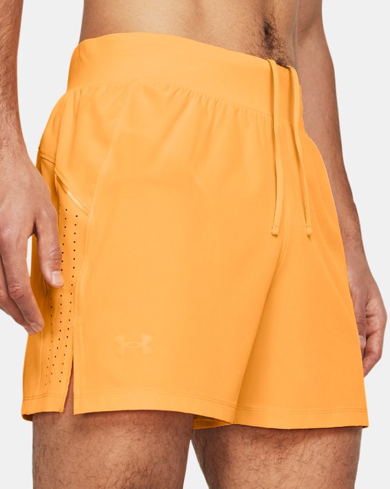 Pantalón corto de 13 cm UA Launch Elite para hombre, Orange, pdpMainDesktop image number 4